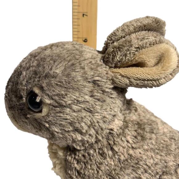 Wild Republic Brown Bunny Rabbit Plush Stuffed Animal Cottontail Toy Realistic‌‌ - Picture 8 of 9